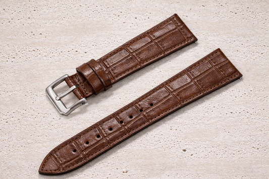 Brown alligator-style